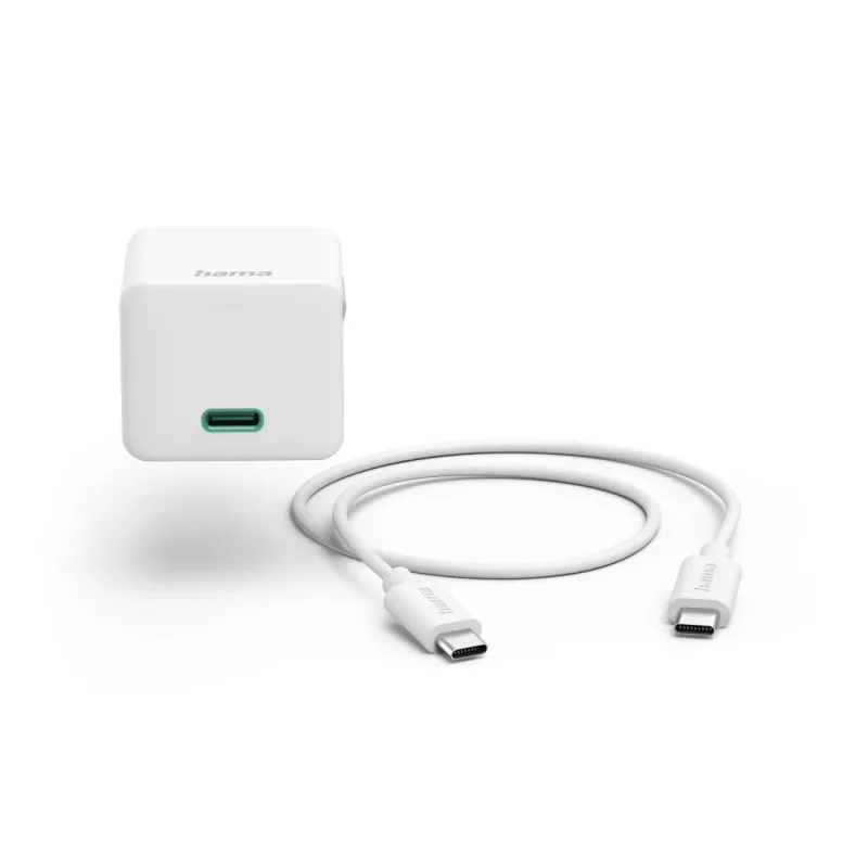 Hama 00201675 mobiles Ladegerät Headset, Powerbank, Smartphone, Tablet Weiß AC Schnellladung Innenbereich