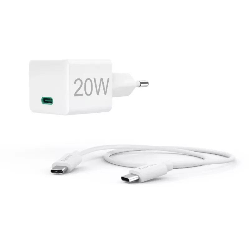 Hama 00201675 mobiles Ladegerät Headset, Powerbank, Smartphone, Tablet Weiß AC Schnellladung Innenbereich