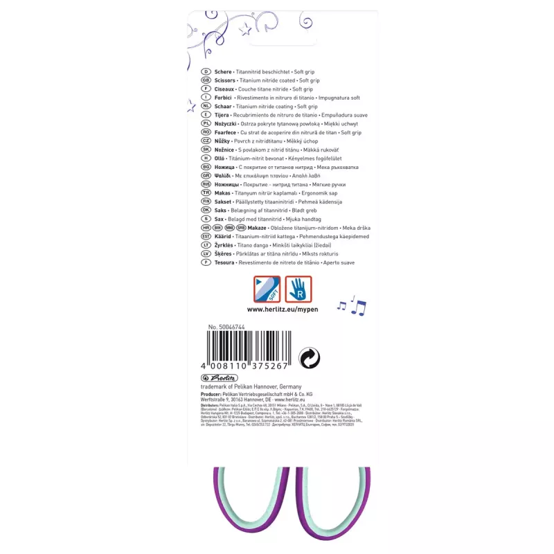 Einzelstift Herlitz my.pen gerade Cut Mint Colour Lila