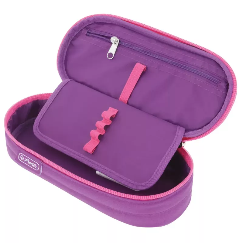 Federmäppchen Herlitz Dip Dye Soft Polyester Pink Lila 215x95x60mm