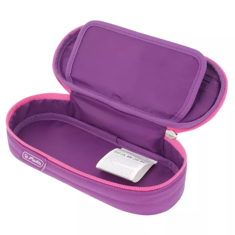 Federmäppchen Herlitz Dip Dye Soft Polyester Pink Lila 215x95x60mm