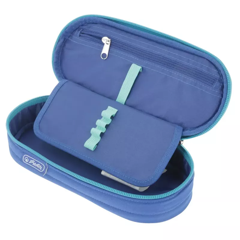 Herlitz Dip Dye Soft Federmäppchen Polyester Blau Türkis 215x95x60mm