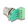 DeLOCK M12 Transfermodul-Adapter 4-polig A-kodiert Buchse auf 5-polige Klemmleiste