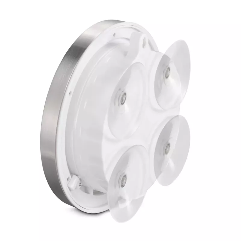 Hama Mauritius Quarzuhr rund Silber, Weiß