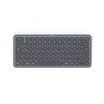 Hama WK-500 Tastatur Home/Office RF Wireless + Bluetooth QWERTZ Deutsch Schwarz, Dunkelgrau