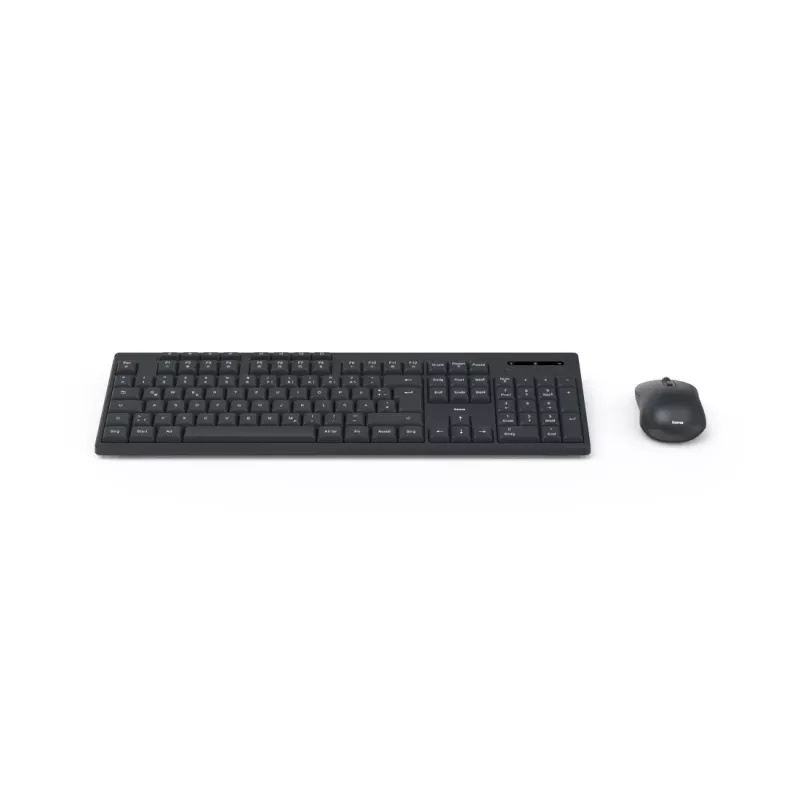Hama WKM-200 Tastatur Maus enthalten Home/Office RF Wireless QWERTZ Deutsch Schwarz