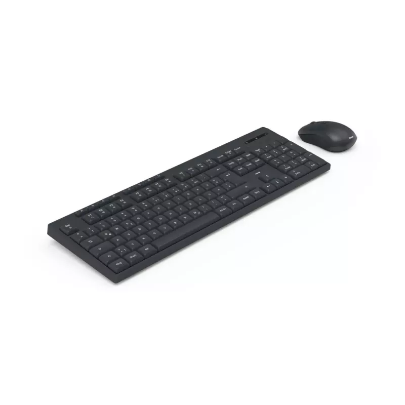 Hama WKM-200 Tastatur Maus enthalten Home/Office RF Wireless QWERTZ Deutsch Schwarz