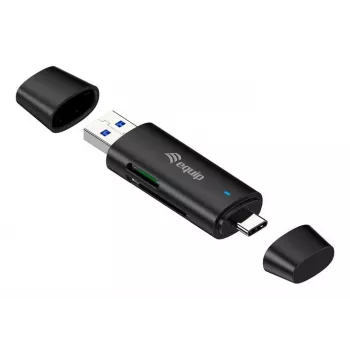 Equip 245462 Kartenleser USB 3.2 Gen 1 (3.1 Gen 1) Type-A/Type-C Schwarz