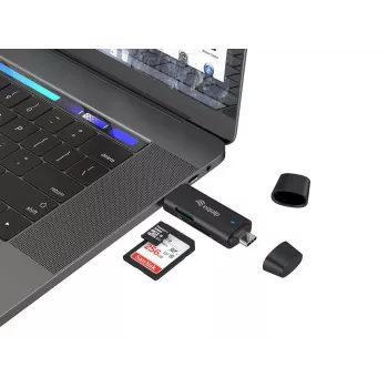 Equip 245462 Kartenleser USB 3.2 Gen 1 (3.1 Gen 1) Type-A/Type-C Schwarz