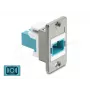 Keystone-Modul DELOCK 91102, flache Bauweise, RJ45-Einsatz-kompatibel