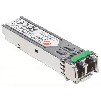 Intellinet Transceiver-Modul Optisch, Gigabit Fiber SFP, 1000Base-Lx (LC) Single-Mode-Port, 80 km, Wellenlänge 1550 nm, MSA-konform, Entspricht Cisco GLC-ZX-SMD, Ethernet, Glasfaser, Drei Jahre Garantie