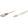 Intellinet Glasfaser-Patchkabel, OM2, LC/SC, 5 m, Orange, Duplex, Multimode, 50/125 µm, LSZH, Glasfaser, lebenslange Garantie