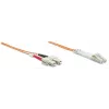 Intellinet Glasfaser-Patchkabel, OM2, LC/SC, 5 m, Orange, Duplex, Multimode, 50/125 µm, LSZH, Glasfaser, lebenslange Garantie