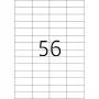 HERMA Premium A4-Etiketten 52,5 x 21,2 mm, weißes Papier matt, 11200 Stück