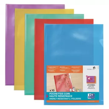 Mappe Oxford 100206719 Polyvinylchlorid (PVC) Blau Grün Rot Lila Gelb A4