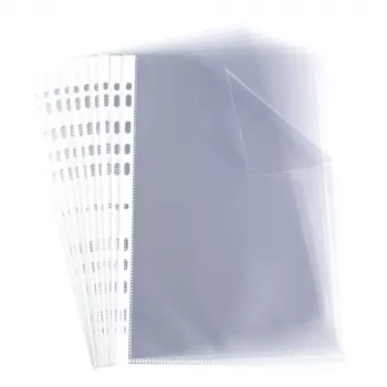 ELBA Prospekthülle, A4, PP, 0,06 mm, glasklar, oben offen, Eurolochung, 230 x 307 mm (M970506)