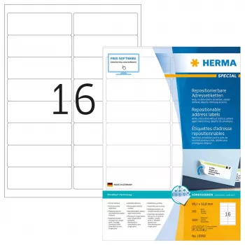 Wiederablösbare Adressetiketten HERMA 99,1x33,8 mm