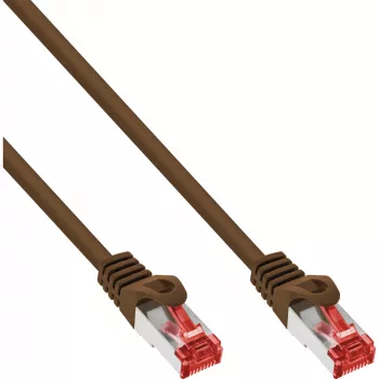 InLine Patchkabel S/FTP PiMF Cat.6 250 MHz PVC Kupfer braun 3 m
