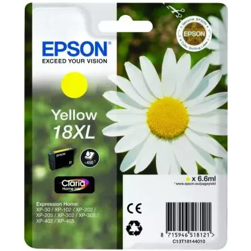 Tintenpatrone Epson Einzelpackung 18XL Claria Home Gelb