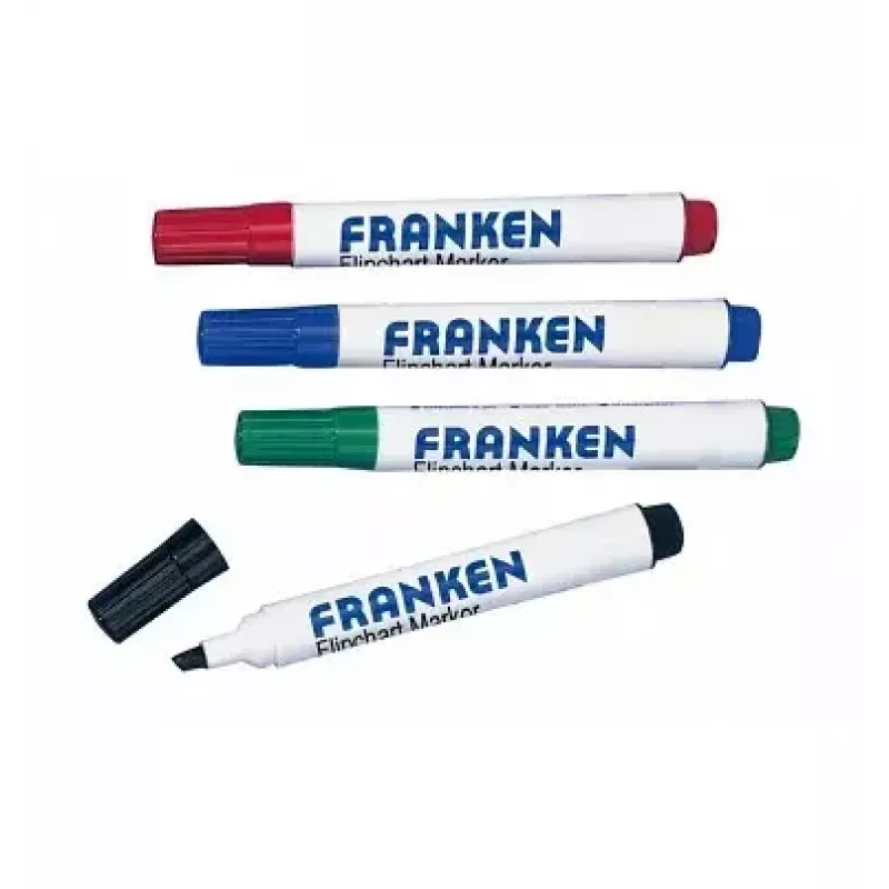 Marker Franken Z2203 4 Stück Schwarz Blau Grün Rot