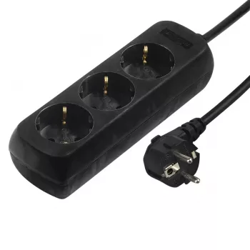 Hama 00108843 Überspannungsschutz Schwarz 3 AC-Steckdose(n) 230 V 5 m