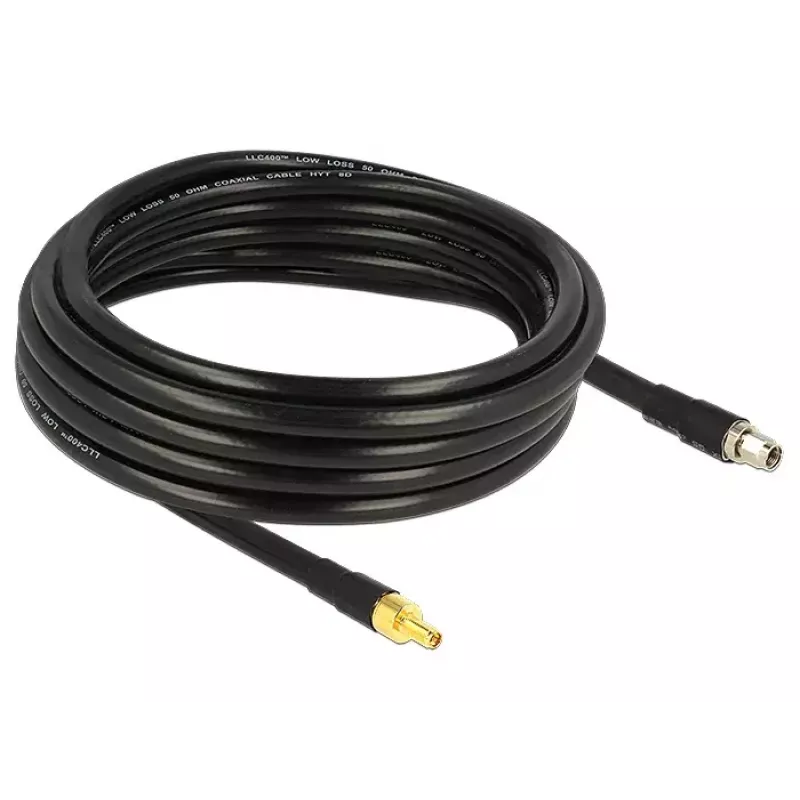 DeLOCK Koaxialkabel 5 m RP-SMA/RP-SMA