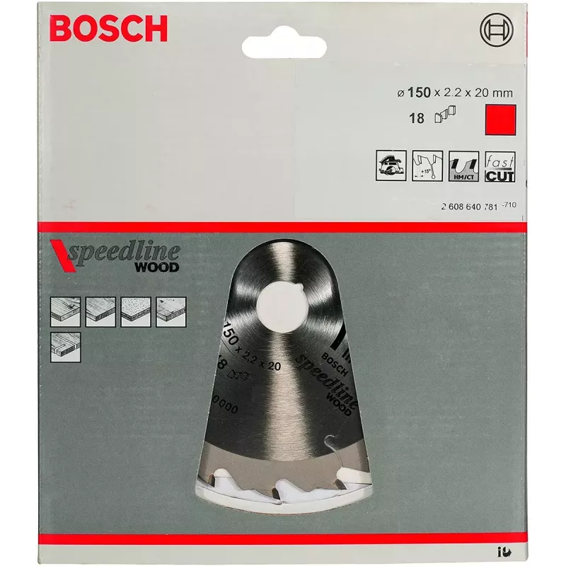 Kreissägeblatt Bosch 2608640781 15 cm für Holz