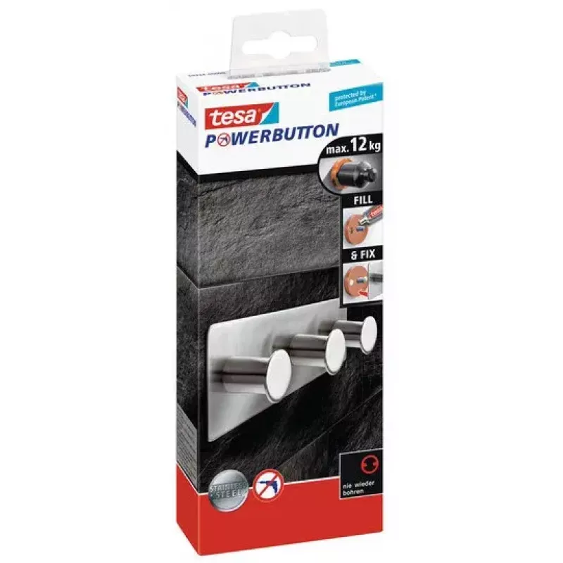 Handtuchhaken TESA Powerbutton Indoor 59334