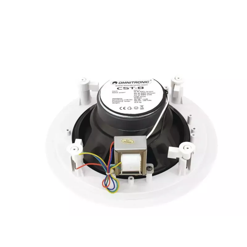 2-Wege-Lautsprecher Omnitronic 80710232 Weiß Kabelgebunden 40 W