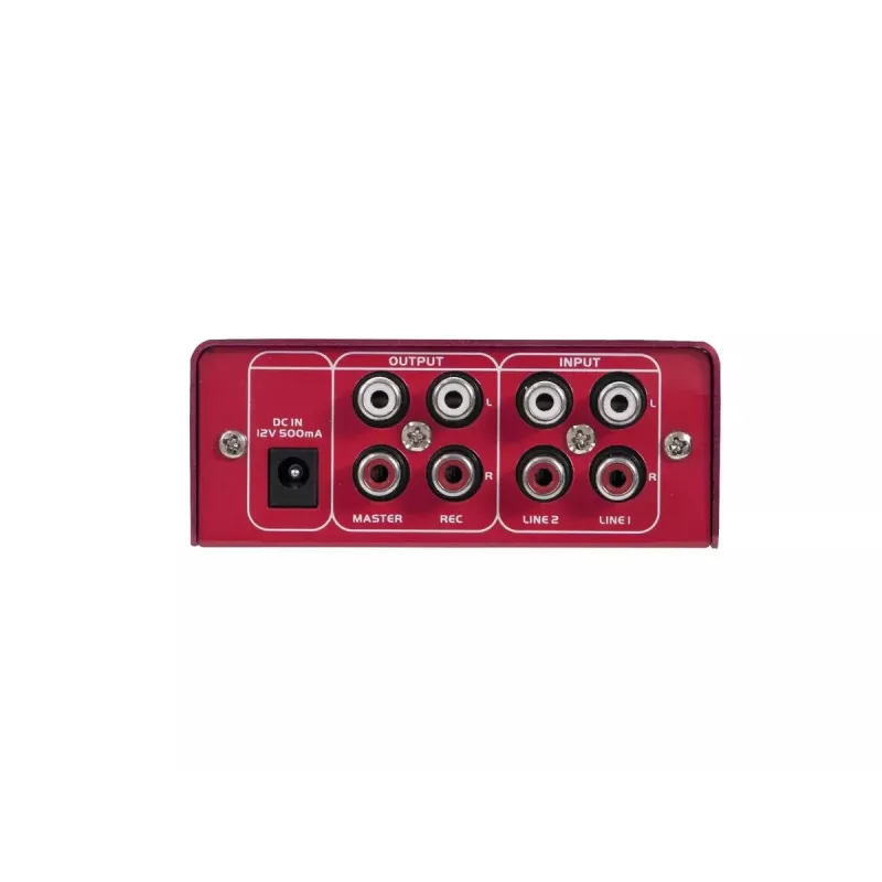 Omnitronic GNOME-202 2 Kanäle 20 - 20000 Hz Rot