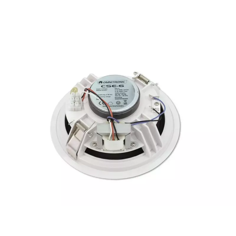 Full range loudspeaker Omnitronic 80710241 Weiß Kabelgebunden 6 W