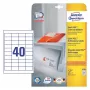Selbstklebeetikett Rechteck AVERY 6126