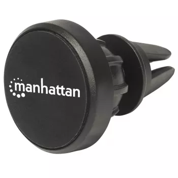 Manhattan Magnetische Auto-Lüftungsschlitz-Halterung, Verstellbare Clip-Befestigung, Schnelles Anbringen und Lösen, Rutschfeste Auflage, Schwarz, Lebenslange Garantie