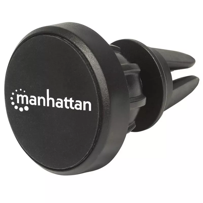Manhattan Magnetische Auto-Lüftungsschlitz-Halterung, Verstellbare Clip-Befestigung, Schnelles Anbringen und Lösen, Rutschfeste Auflage, Schwarz, Lebenslange Garantie