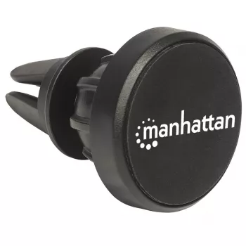 Manhattan Magnetische Auto-Lüftungsschlitz-Halterung, Verstellbare Clip-Befestigung, Schnelles Anbringen und Lösen, Rutschfeste Auflage, Schwarz, Lebenslange Garantie