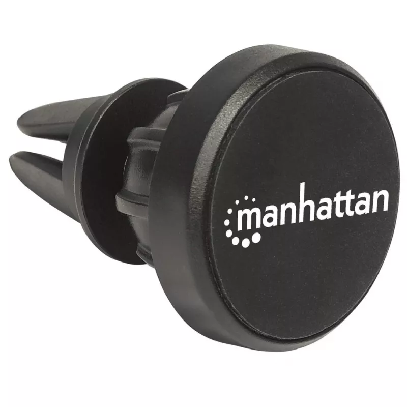 Manhattan Magnetische Auto-Lüftungsschlitz-Halterung, Verstellbare Clip-Befestigung, Schnelles Anbringen und Lösen, Rutschfeste Auflage, Schwarz, Lebenslange Garantie