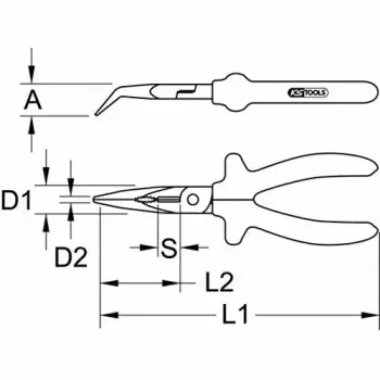 Zange KS Tools 117.1767 Gewicht 140 g Verpackung 350x250x130 mm
