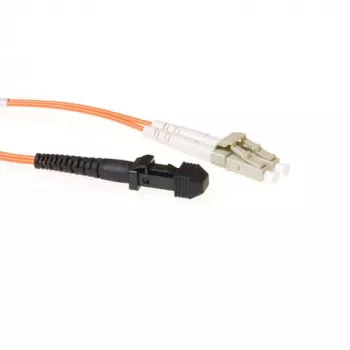 ACT 3 Meter LSZH Multimode 62,5/125 OM1 Glasfaser-Patchkabel Duplex mit MTRJ- und LC-Steckern