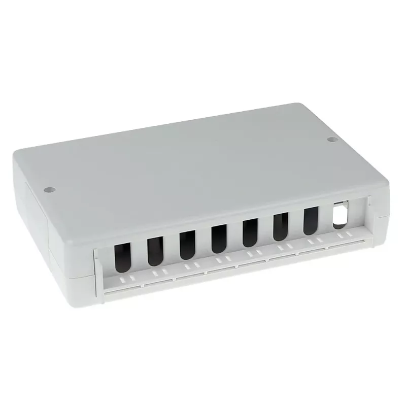Aufputzbox ACT FA5000 ungeschirmt 8-Port Cat5e — 171,4×38×118,8 mm
