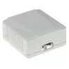 Aufputzgehäuse, 2-Port, CAT6, ungeschirmt, ACT FA6002, 29×61×29,5 mm