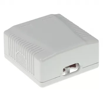 Aufputzgehäuse, 2-Port, CAT6, ungeschirmt, ACT FA6002, 29×61×29,5 mm