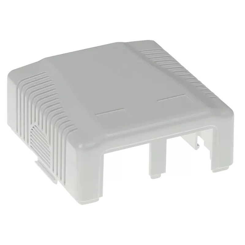 Aufputzgehäuse, 2-Port, CAT6, ungeschirmt, ACT FA6002, 29×61×29,5 mm