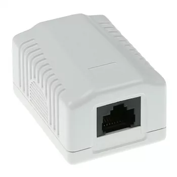 Aufputzdose ACT 1‑Port CAT5E ungeschirmt, 39×29,5×54 mm