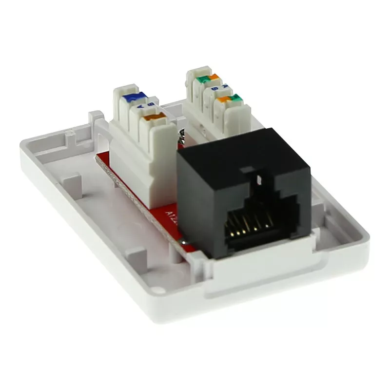Aufputzdose ACT 1-Port ungeschirmt CAT6, 39×54×29.5 mm