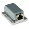 Aufputz geschirmte Anschlussdose ACT FA5005 für 1× CAT5E-Buchse, 39×29,5×54 mm