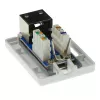 Aufputz geschirmte Anschlussdose ACT FA5005 für 1× CAT5E-Buchse, 39×29,5×54 mm