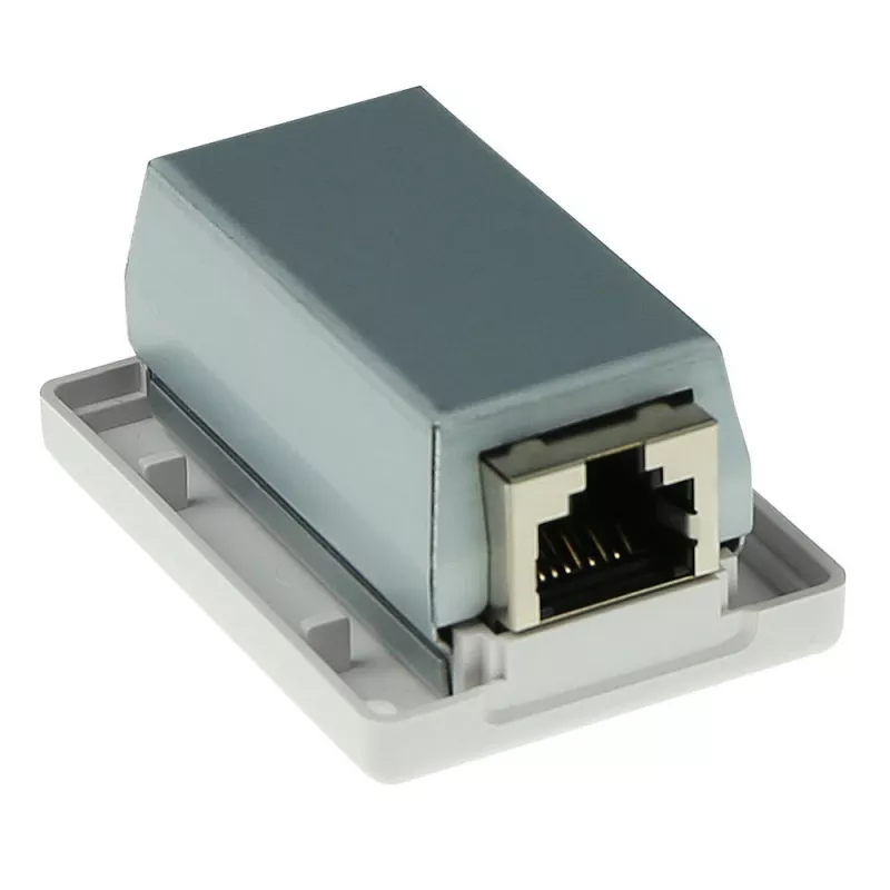 Aufputz-Abschirmdose ACT CAT6, 1-Port, 39×54×29,5 mm