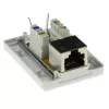 Aufputz-Abschirmdose ACT CAT6, 1-Port, 39×54×29,5 mm