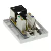 Aufputz-Abschirmdose ACT CAT6, 1-Port, 39×54×29,5 mm