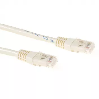 ACT Ivory 25 Meter U/UTP CAT6 Patchkabel mit RJ45-Steckern